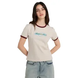 Element Yarnhill Ringer Women T-Shirt Oat Milk