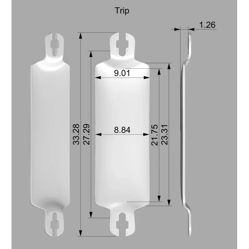 Pantheon Trip 33" Drop Through Longboard Deck