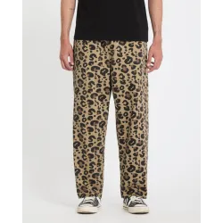 Volcom Freazy Loose Elasticated Waist Denim Pants Cheetah