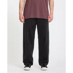 Volcom Freazy Loose Elasticated Waist Denim Pants Blackity Black