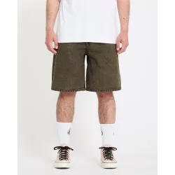 Volcom Billow 22 Denim Shorts Sage Leaf