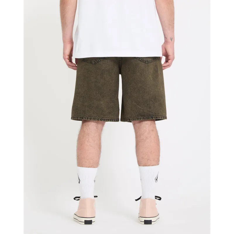 Volcom Billow 22 Denim Shorts Sage Leaf