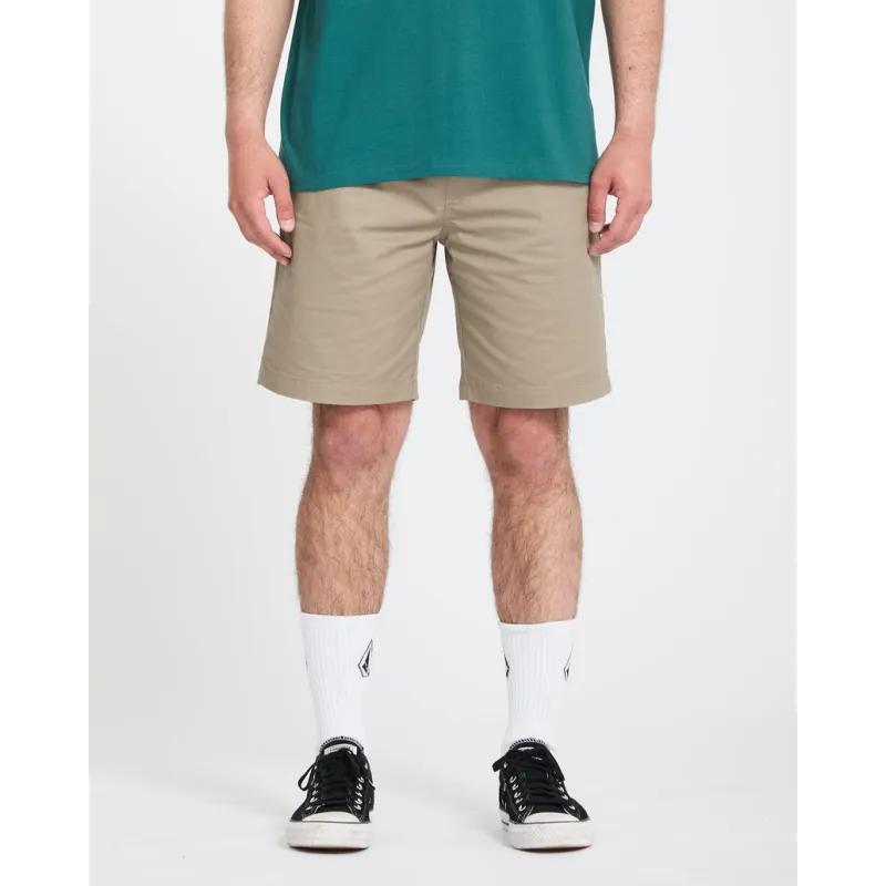 Volcom Frickin Ii Elastic Waist 19 Shorts Khaki