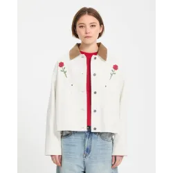 Volcom Fa Mickey Mason Women Jacket Off White
