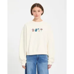 Volcom Fa Bruno Lucas Women Crew Off White