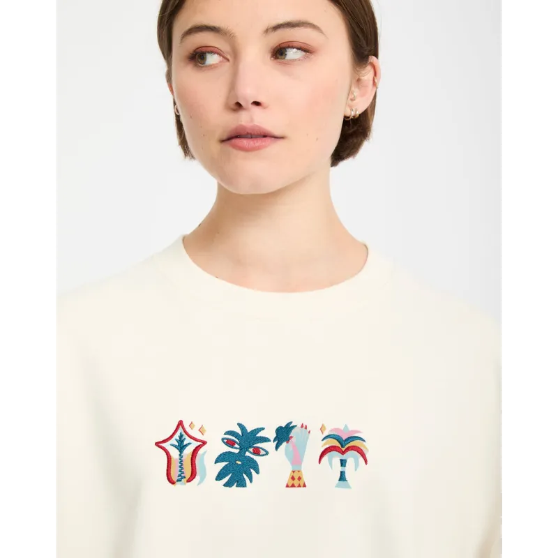 Volcom Fa Bruno Lucas Women Crew Off White