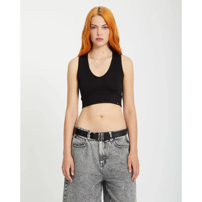 Volcom Gimmestank Rib Tanktop Black