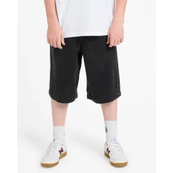 Volcom Freazy Loose Ew Denim Kids Shorts Blackity Black