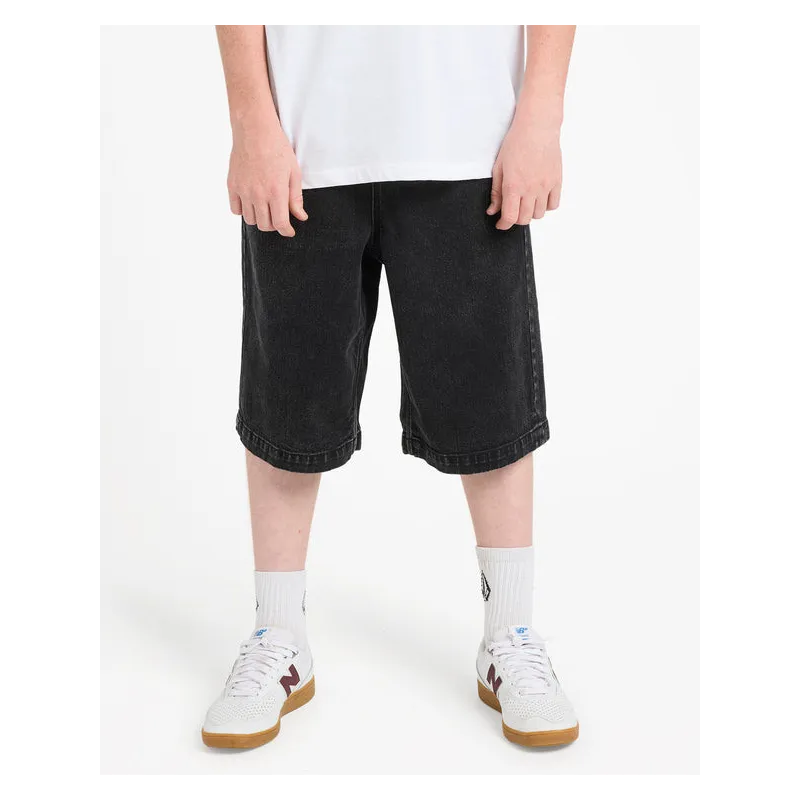 Volcom Freazy Loose Ew Denim Kids Shorts Blackity Black