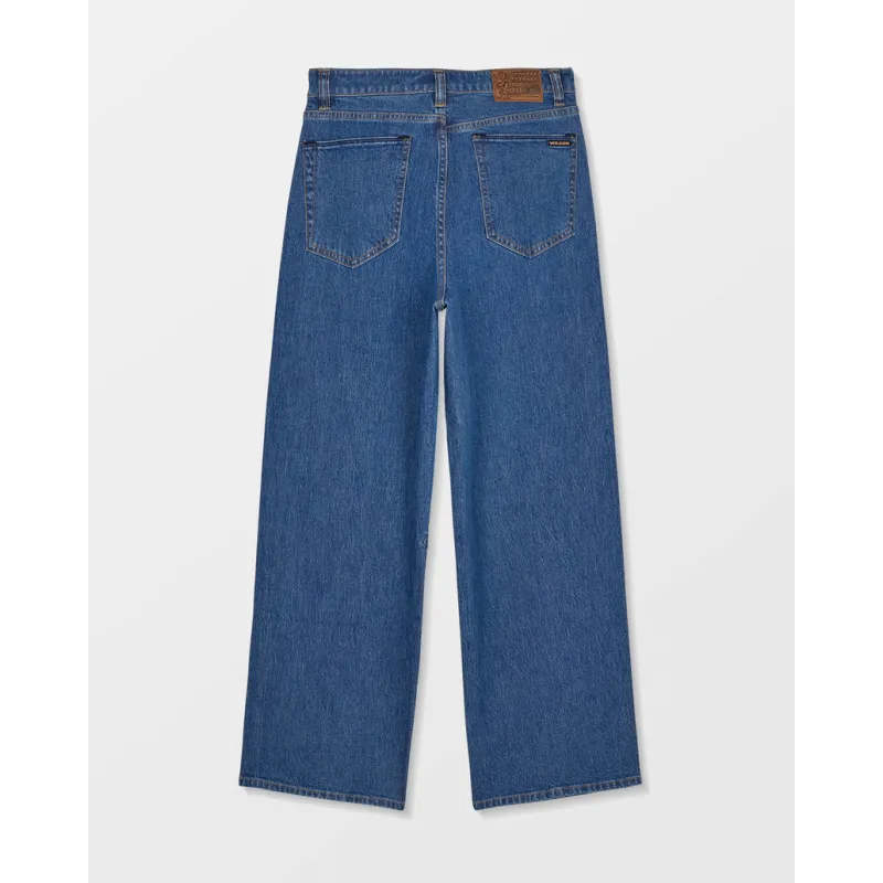 Volcom Billow Denim Ii Kids Pants Bold Blue