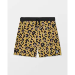 Volcom Lido Print Youth Kids Shorts Cheetah