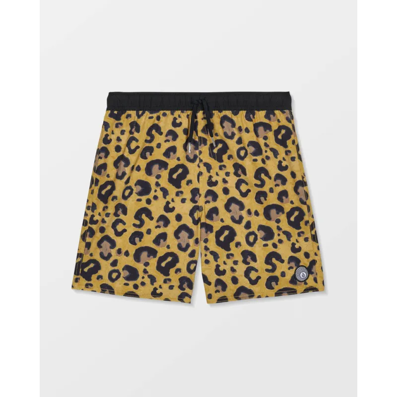 Volcom Lido Print Youth Kids Shorts Cheetah