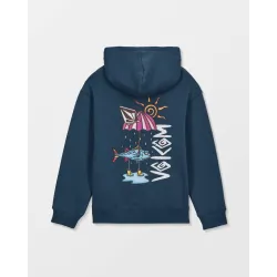 Volcom Watanite Kids Hoodie Dust Bowl Indigo