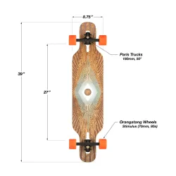 Loaded Tan Tien Prism 39" Drop Through Longboard Complete