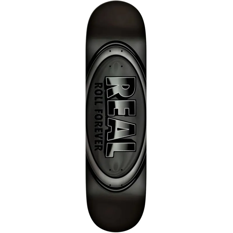 Real DBX Oval Silver Foil 8.5" Skateboard Deck