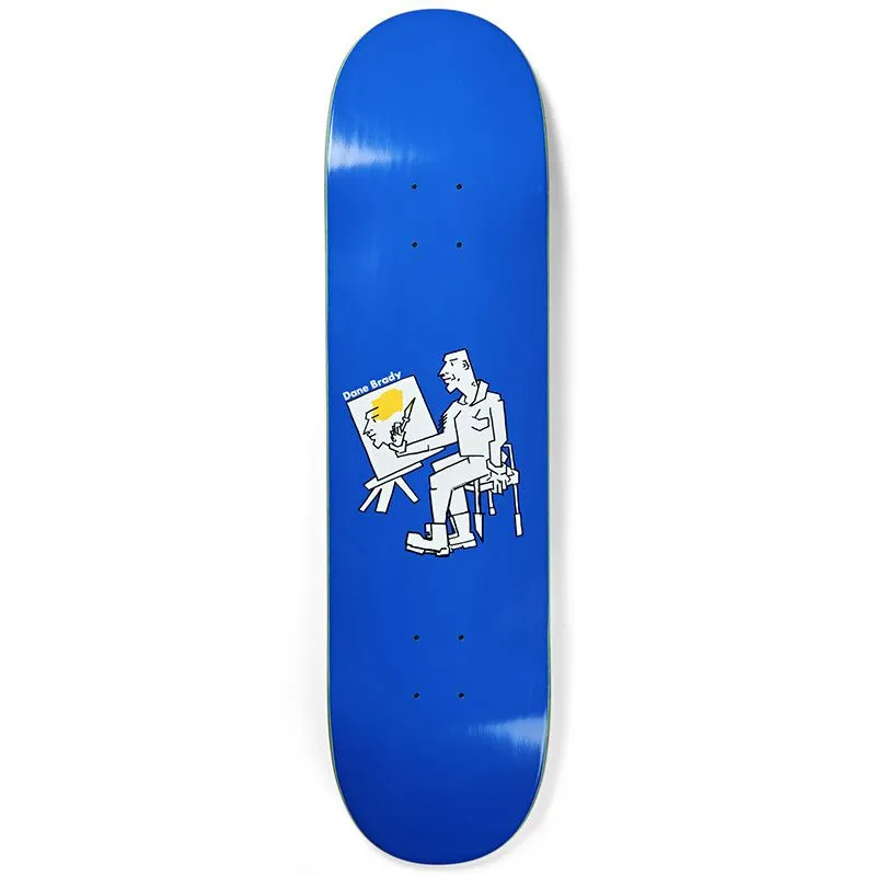 Polar Dane Brady Painter Blue 7.875" Skateboard Deck