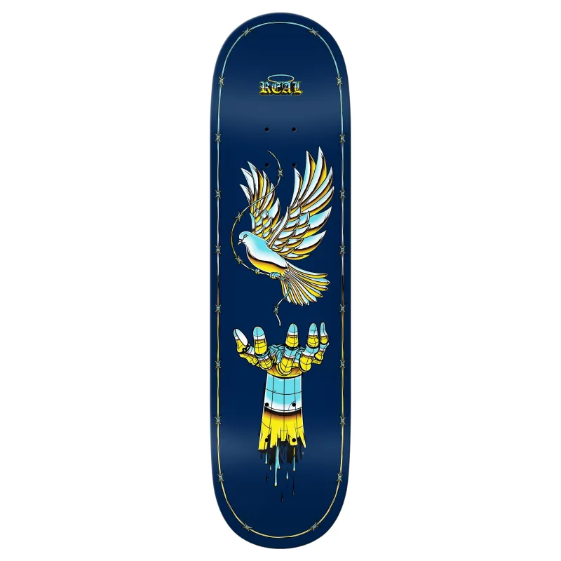 Real Synthetic Peace Blue 8.5" Skateboard Deck