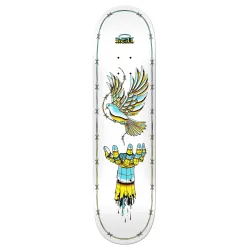 Real Synthetic Peace White 8.25" Skateboard Deck