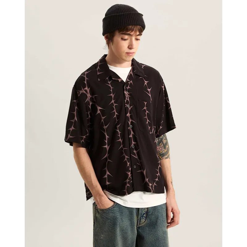 Vans Van Doren Printed Camp Shirt Black