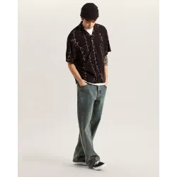 Vans Van Doren Printed Camp Shirt Black