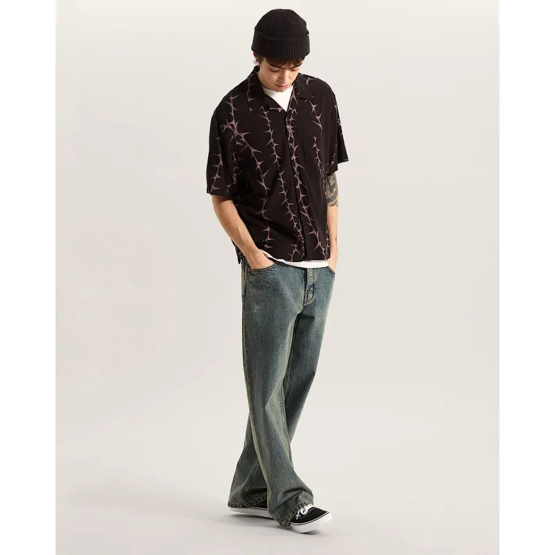 Vans Van Doren Printed Camp Shirt Black