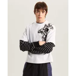 Vans Smoke Skull Shorts T-Shirt Ash Heather