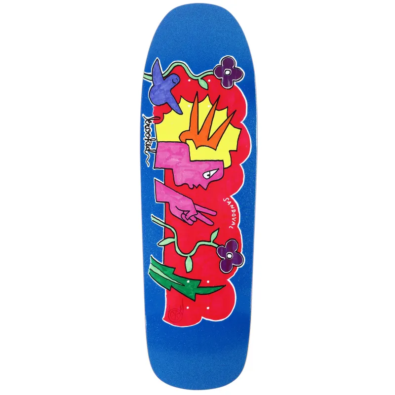 Krooked Krooked Kr Sandoval Peace Sign 9.81" Skateboard Deck
