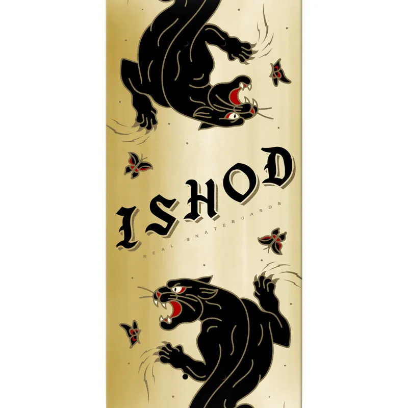 Real DBX Ishod Catscratch Twin Tail Gold Foil 8.25" Skateboard Deck