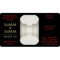 Powell-Peralta Dragon Formula V6 Wide 56mm x 36mm 93A Skateboard Wheels