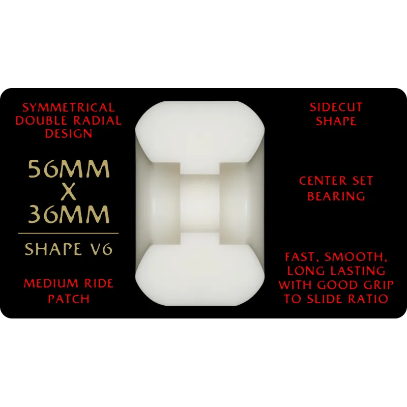 Powell-Peralta Dragon Formula V6 Wide 56mm x 36mm 93A Skateboard Wheels