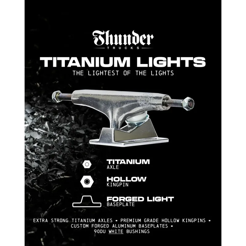 Thunder Titanium Lights 3 Polished 149 Skateboard Truck