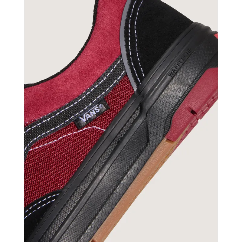 Vans Skate Old Skool Wafflecup Shoes Black/Red - 7.5