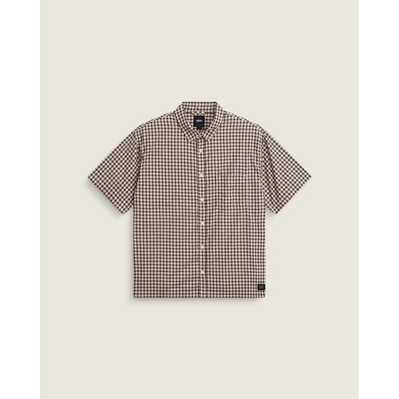 Vans Larkspur Mini Plaid Shirt Oatmeal/Demitas