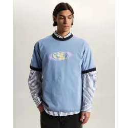 Vans Pixel Globe T-Shirt Glacial Slate