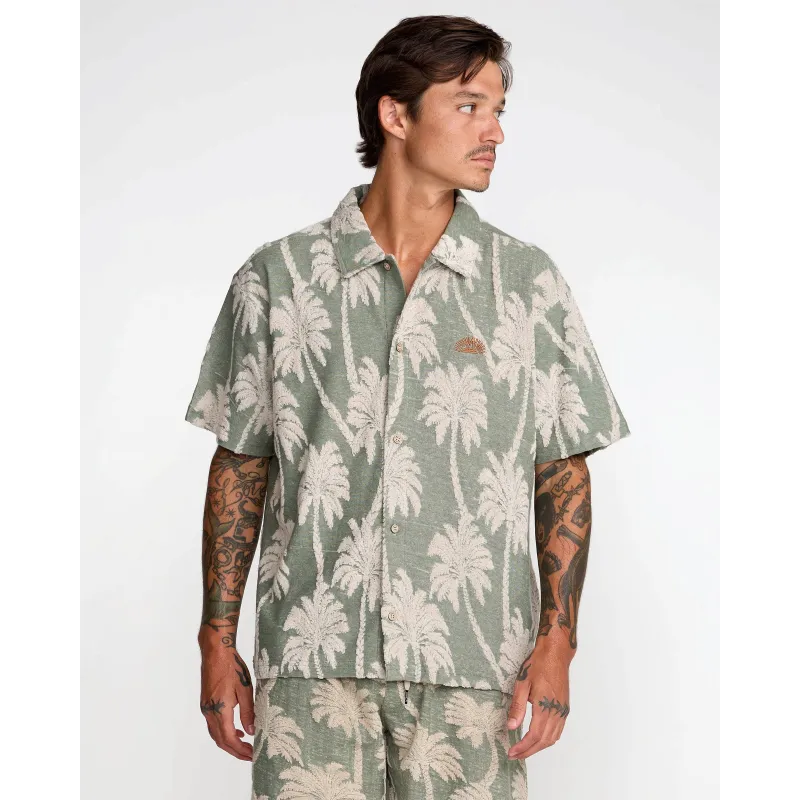 RVCA Palm Fall Shirt Jade