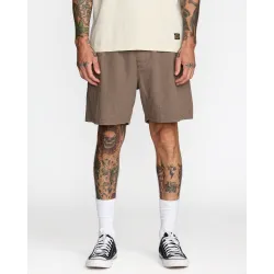 RVCA Sands Elastic 17 Shorts Mushroom