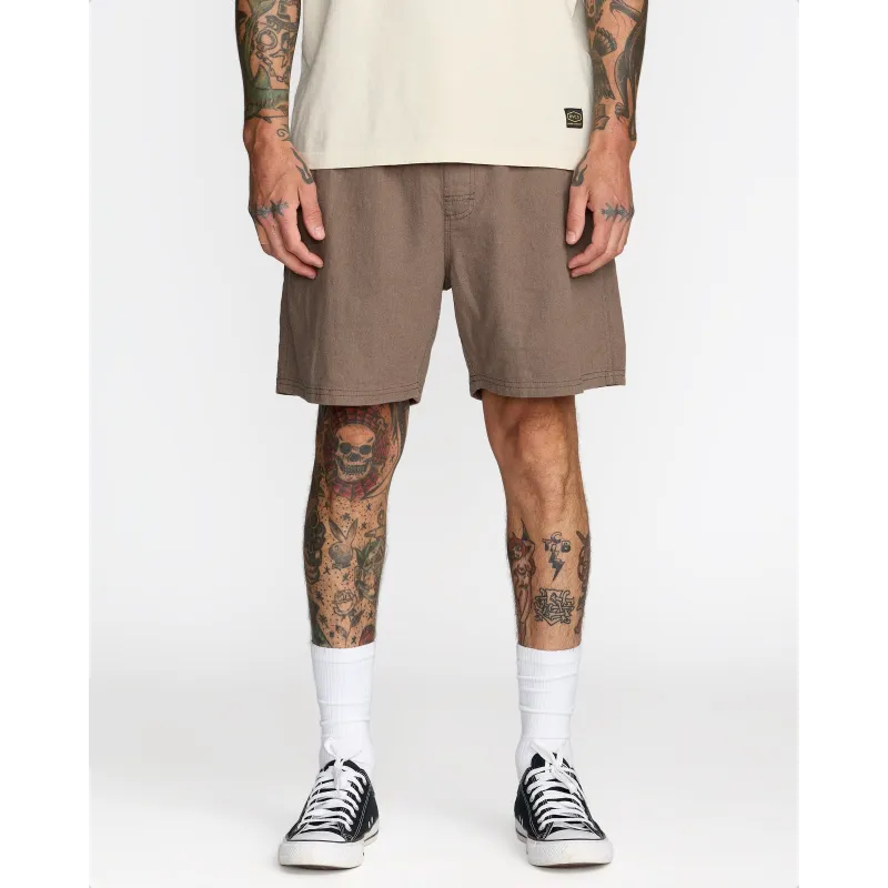 RVCA Sands Elastic 17 Shorts Mushroom