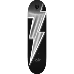 Powell-Peralta Mike Vallely Lightning Bolt Flight Silver Foil 308 8.75" Skateboard Deck