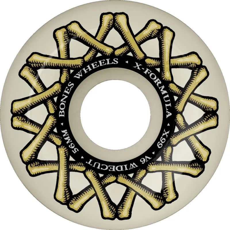 Bones x-Formula Widecut V6 56mm 99A Skateboard Wheels