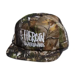 Heroin Script Nylon Snapback Cap Camo