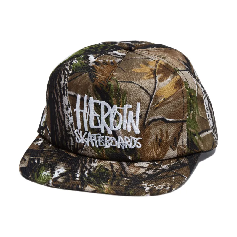 Heroin Script Nylon Snapback Cap Camo