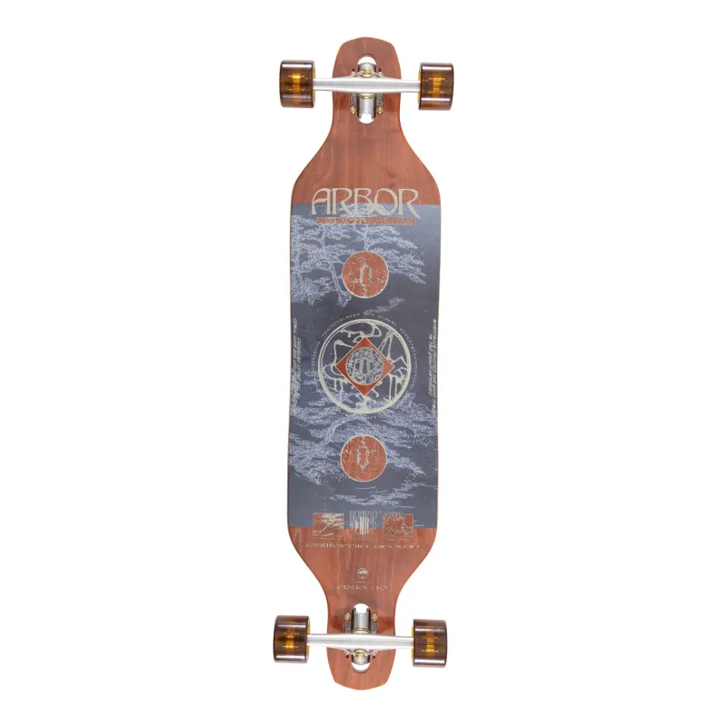 Arbor Axis Journey Evergreen 40" Drop Through Cruiser Longboard Complete