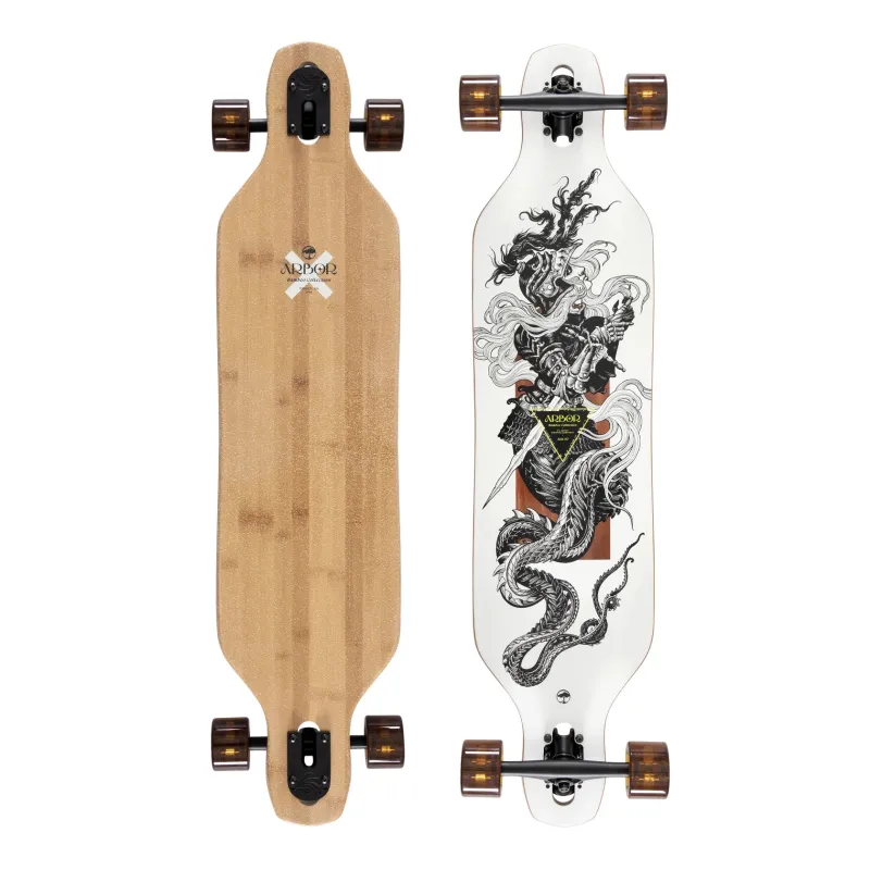 Arbor Bamboo Axis K Darmaeva 40" Drop Through Cruiser Longboard Complete