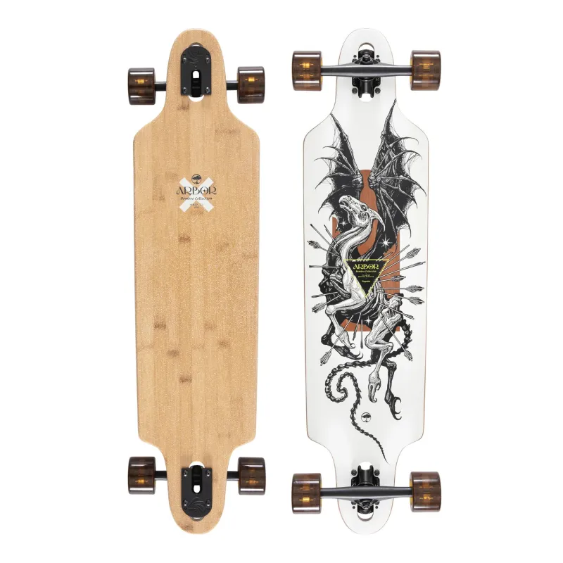 Arbor Bamboo Zeppelin K Darmaeva 36" Drop Through Cruiser Longboard Complete
