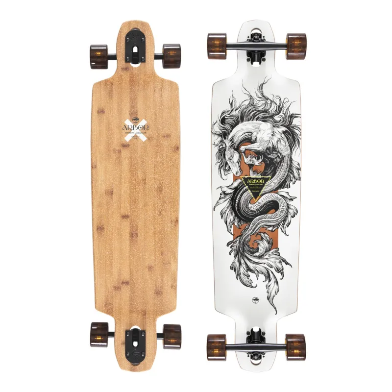 Arbor Bamboo Dropcruiser K Darmaeva 38" Drop Through Cruiser Longboard Complete
