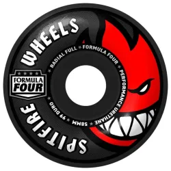 Spitfire Formula Four Team Colors Radial Full Black D 58mm 99A Skateboard Wheels