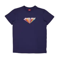 Santa Cruz Delta Strip Kids T-Shirt - 6-8 Navy Blue