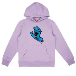 Santa Cruz Screaming Hand Kids Hoodie - 6-8 Digital Lavender