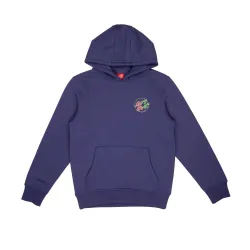 Santa Cruz Divide Dot Kids Hoodie - 8-10 Navy Blue