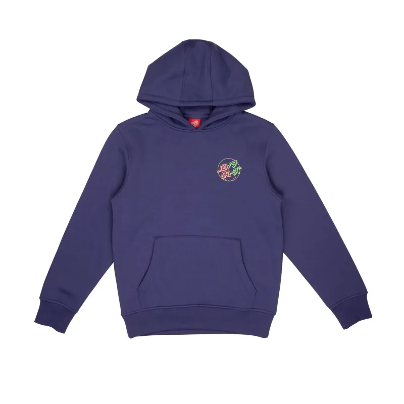 Santa Cruz Divide Dot Kids Hoodie - 8-10 Navy Blue